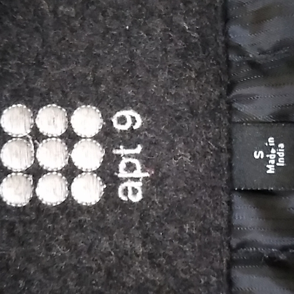 Apt 9 Men's Dark Gray Wool Blend Winter Coat. Size Small - Picture 9 of 10